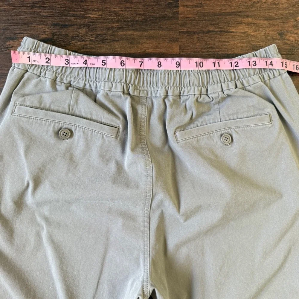 J‎ Crew Chino Pants Medium Drawstring Gray Relaxed Taper Sportsman's Outftter